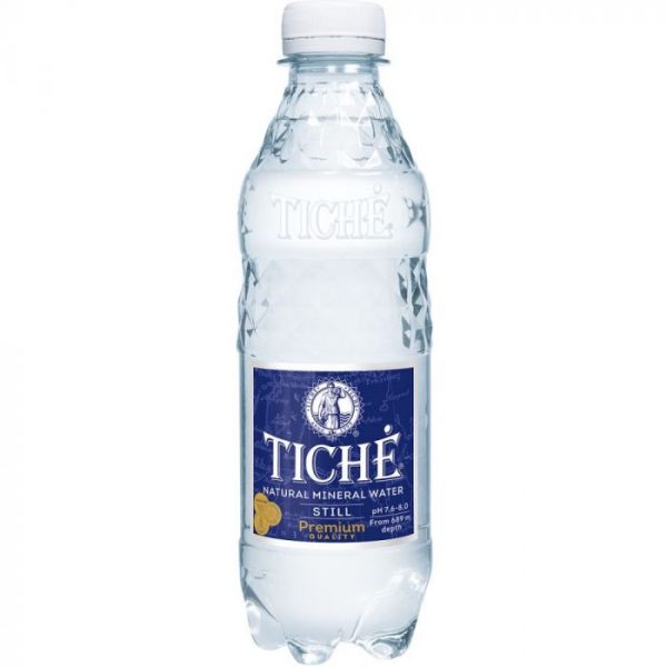 Natural mineral water Tiche is obtained in a deep well from the 689m deep source Tiche, located in the city of Telšiai. Ingredients: salt 0.019g/100ml; Chloride 4mg; Calcium 22mg; Magnesium 7mg; Potassium 1mg. Made in Lithuania. Distributor: SIA Trialto Latvia.